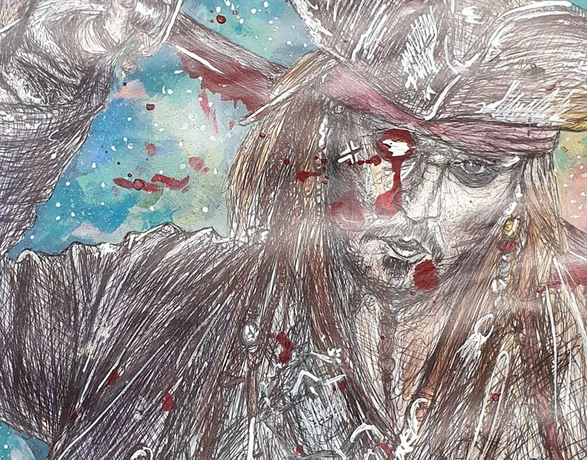 Nft Jack Sparrow bloodied eye 