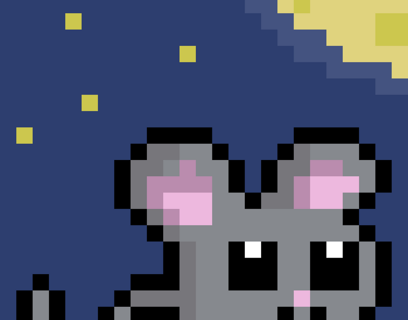 Nft CryptoMouse #12 Tina Look Moon