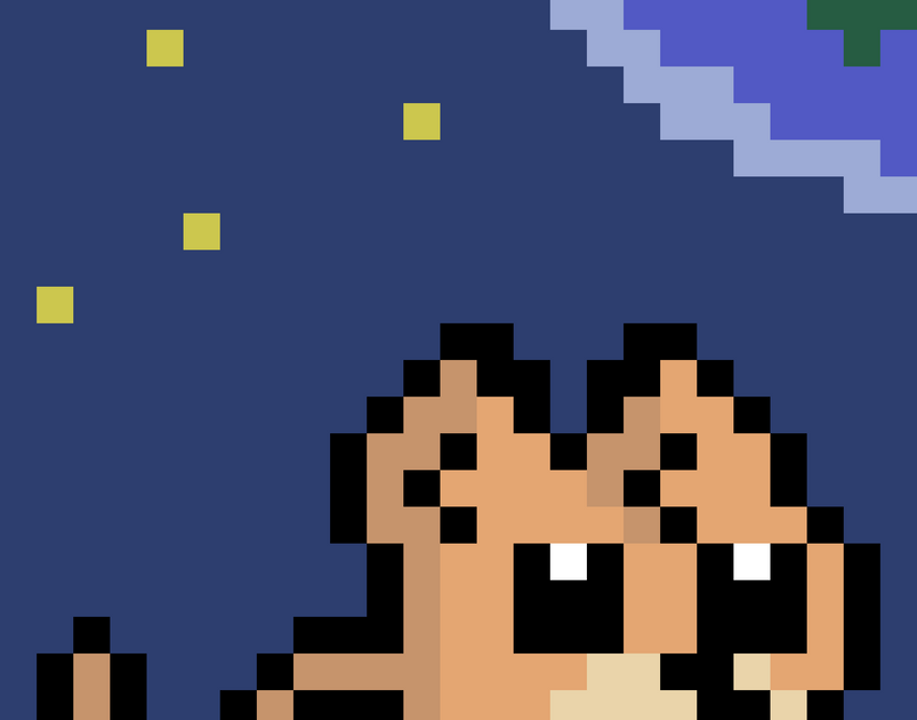 Nft CryptoMouse #18 Doge on Moon