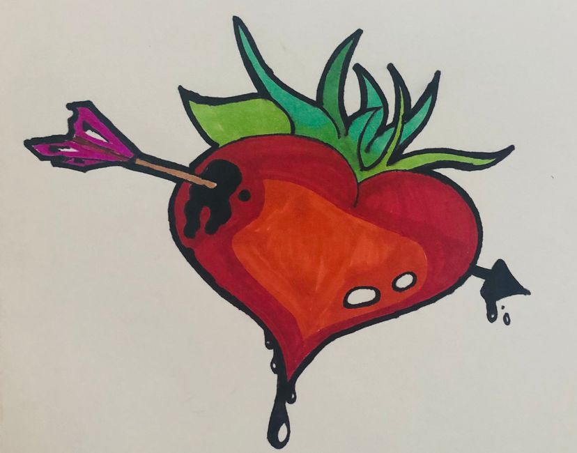 Nft Black heart pierced 