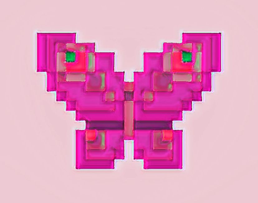 Nft butterfly Fuxia 