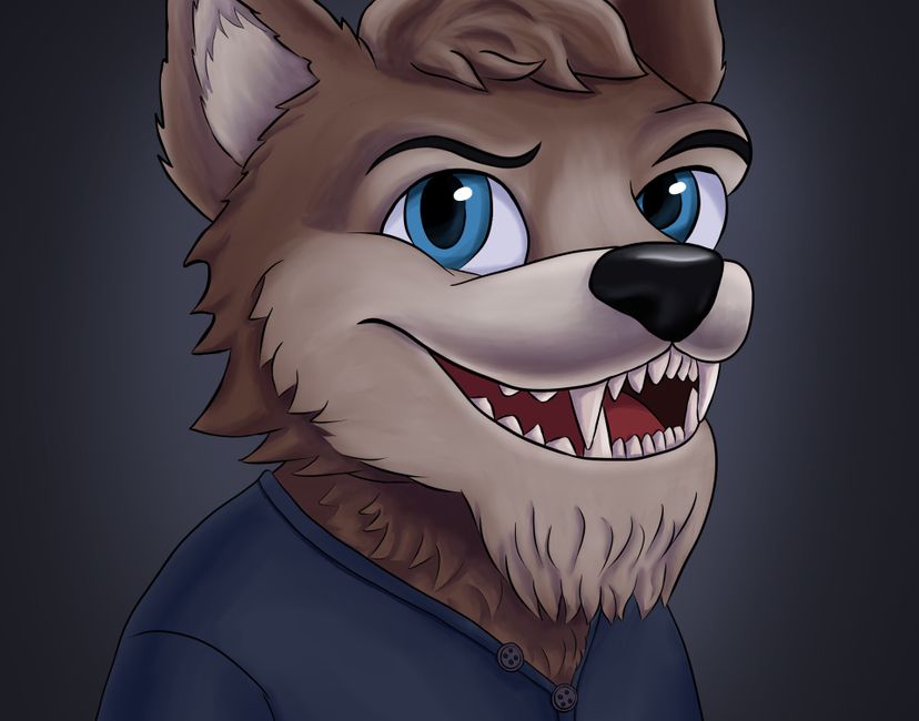 Nft Portrait of a wolf
