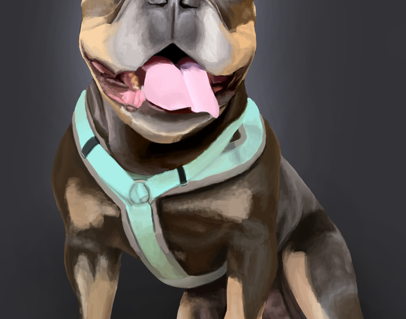 Nft Portrait of a french bulldog