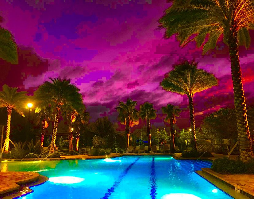 Nft Poolside Skyline