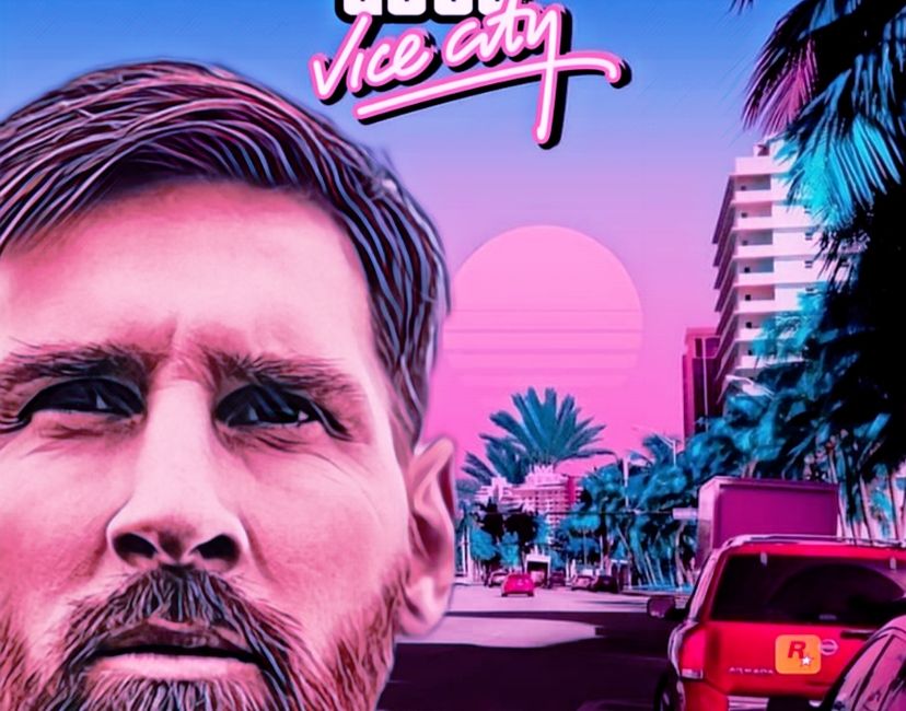 Nft Messi is in Vice City