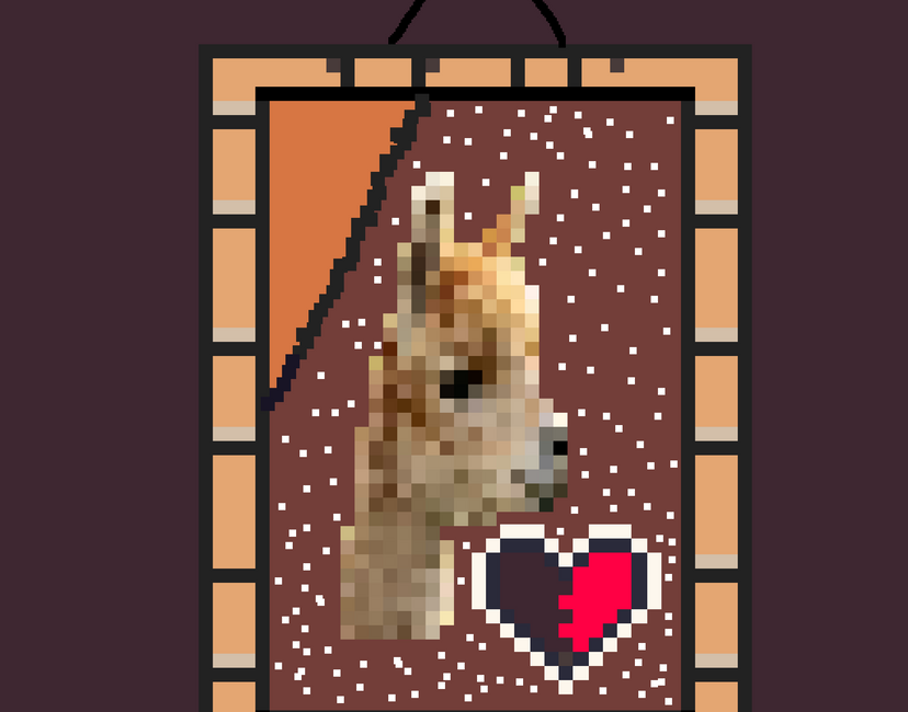 Nft Framed Alpaca#1