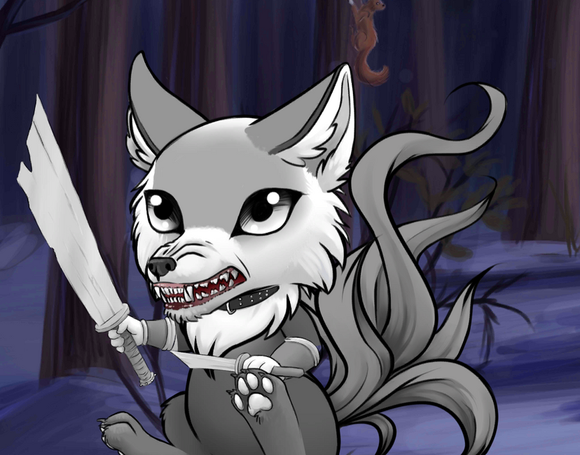 Nft swordsman wolf #6