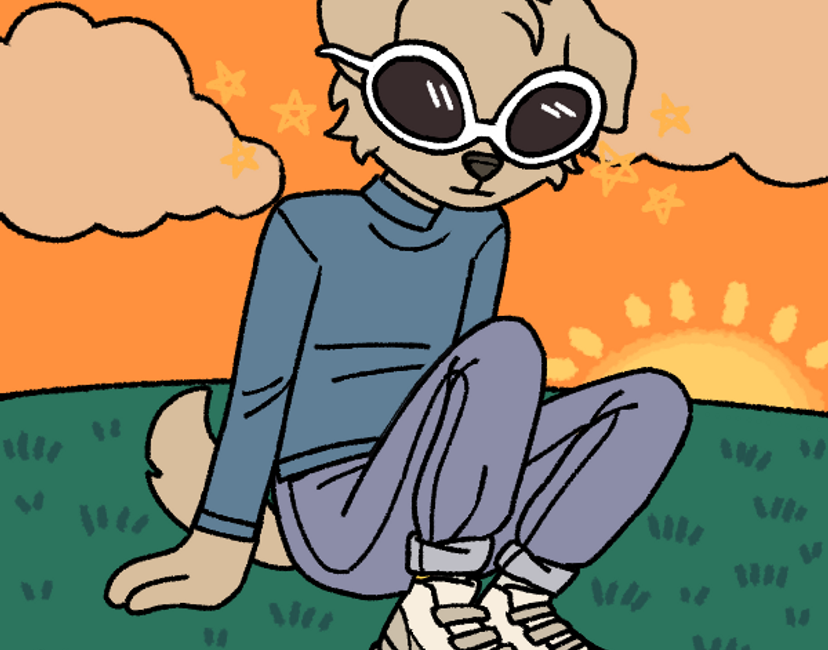Nft chilling dog