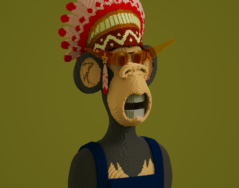 Nft Voxel Chimps #133
