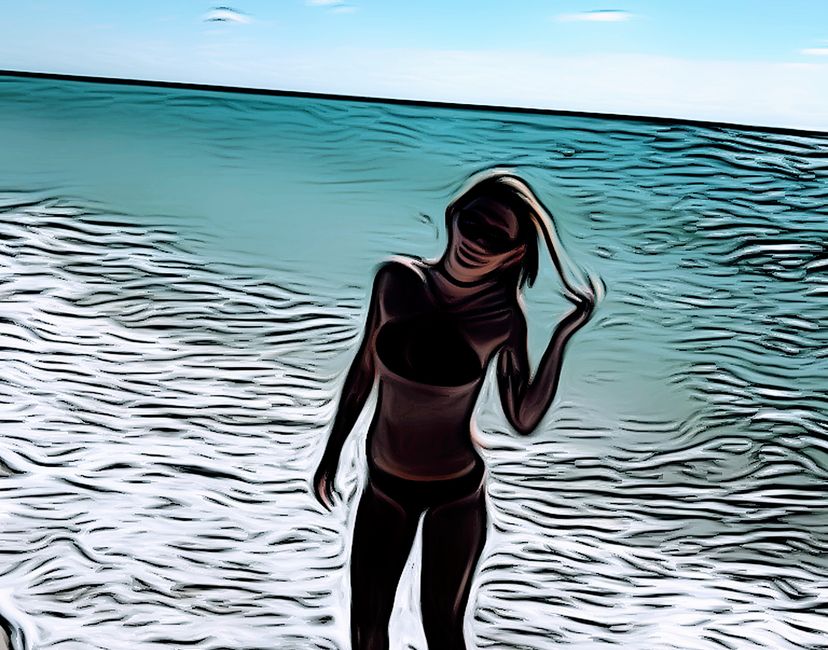 Nft A Girl On The Beach #5