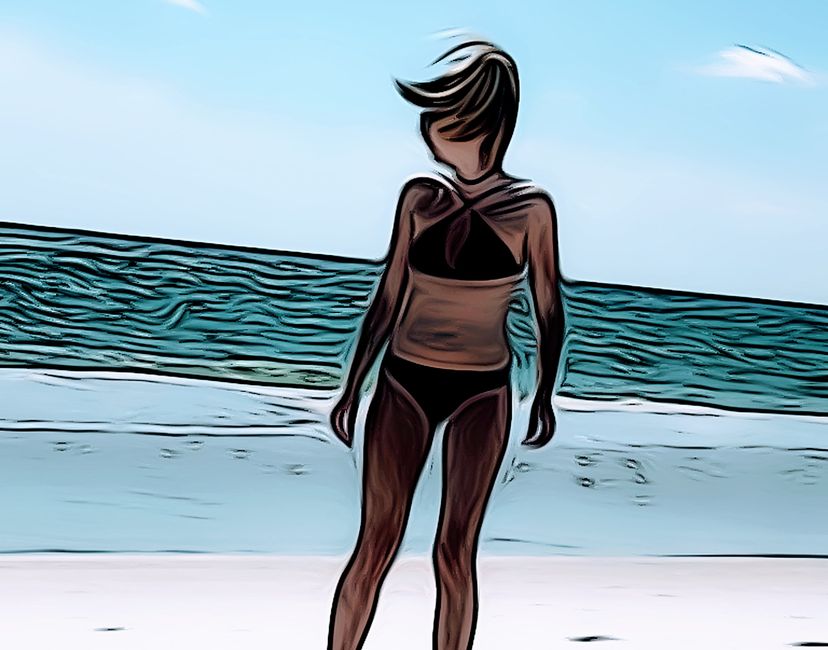 Nft A Girl On The Beach #15 