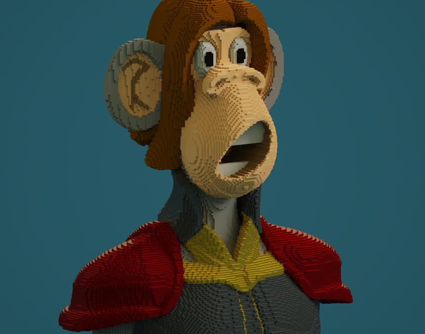 Nft Voxel Chimps #184