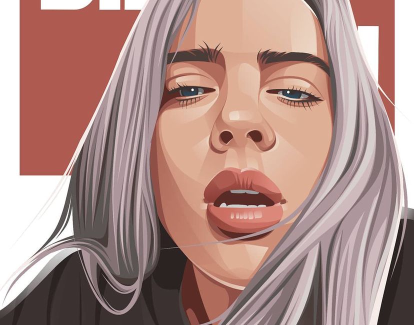 Nft Billie Eilish 's vector art