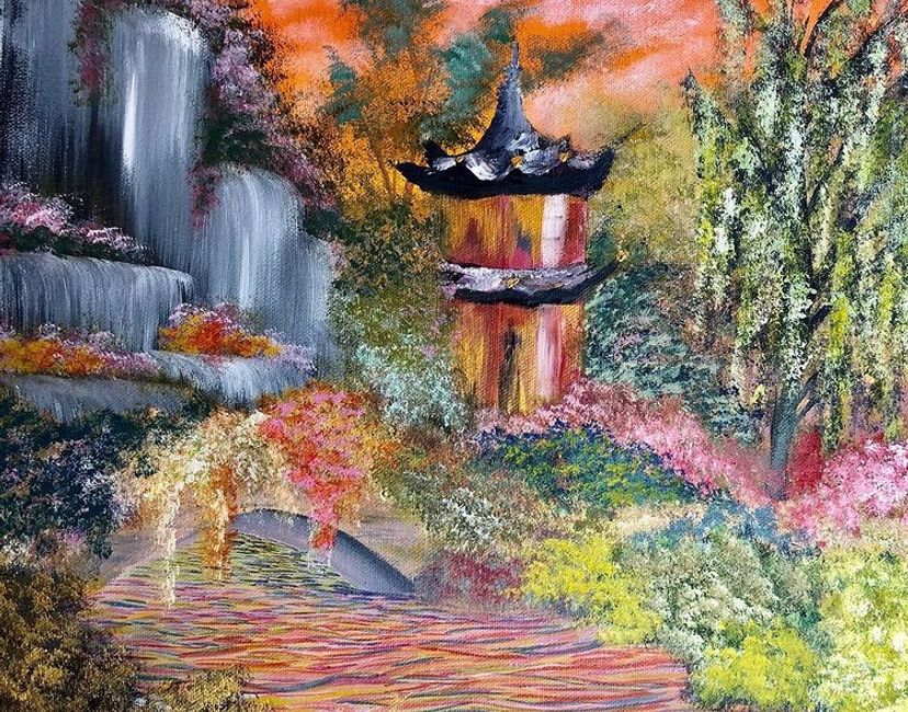 Nft Temple waterfall 