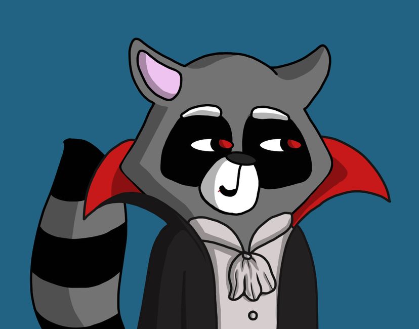 Nft 003 Vampire Racoon