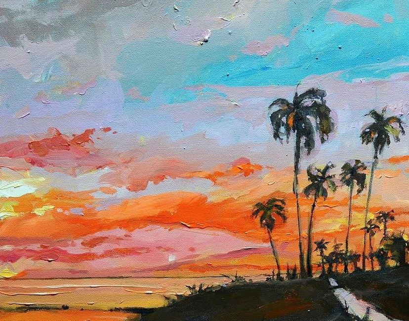 Nft A new beach sunset painting 