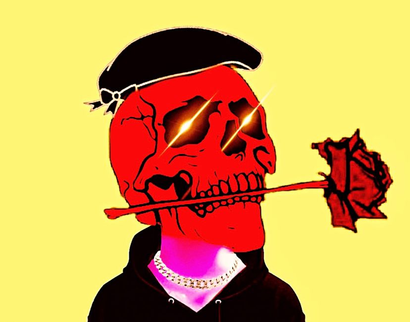 Nft Romantic Skull # 1/5 
