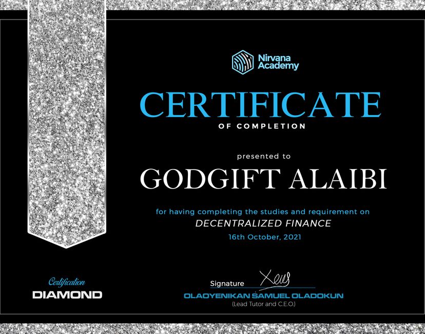 Nft Certificate Of Completion