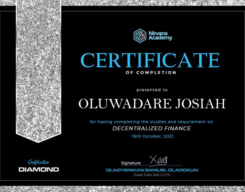 Nft Certificate Of Completion