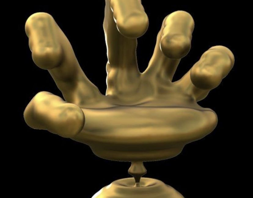 Nft 3D hand statue