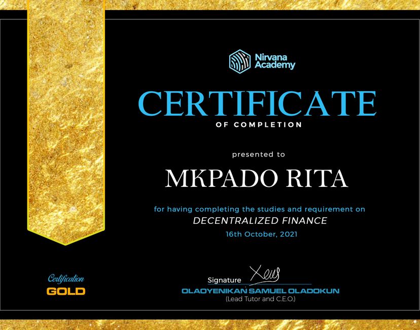 Nft Certificate Of Completion