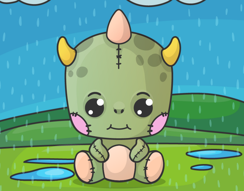 Nft Baby Dragon Plushie 0001 | C