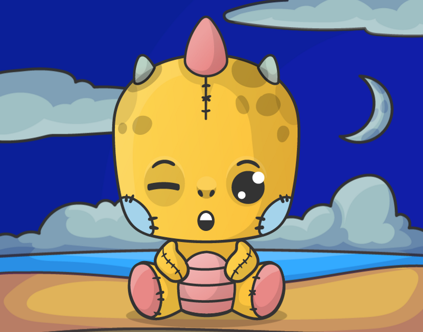 Nft Baby Dragon Plushie 0002 | C