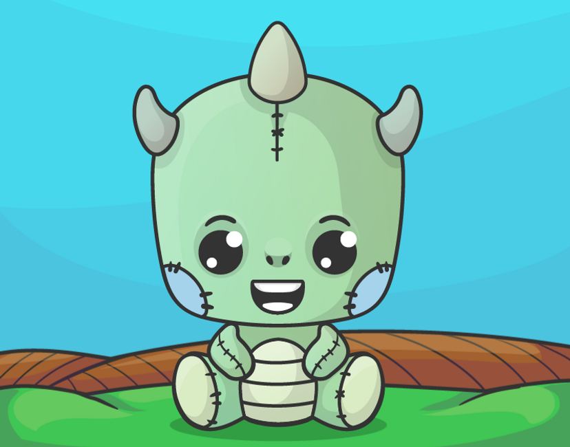 Nft Baby Dragon Plushie 0003 | C