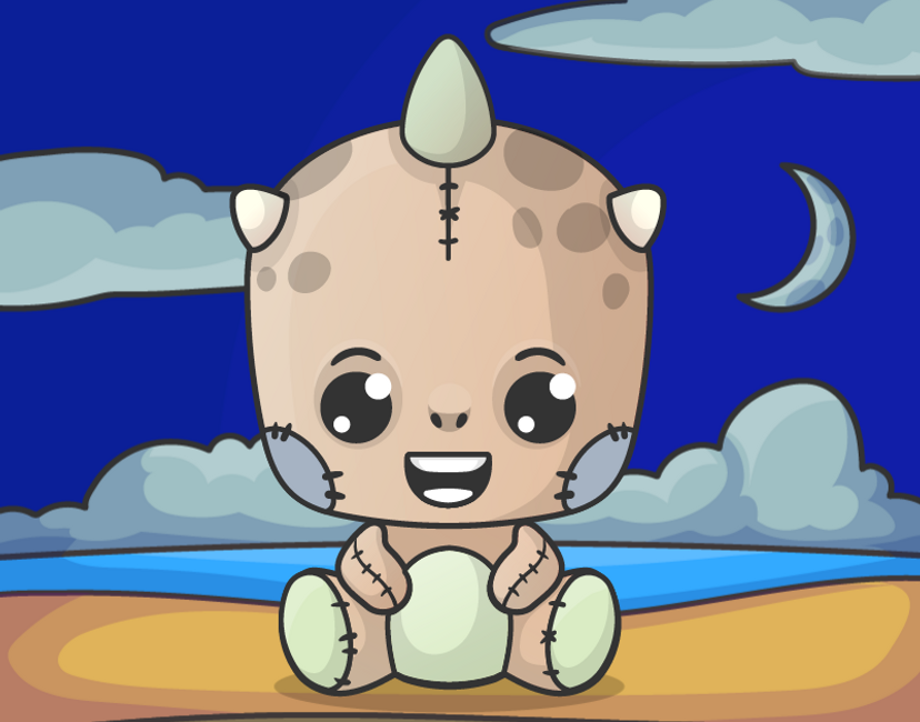 Nft Baby Dragon Plushie 0006 | C
