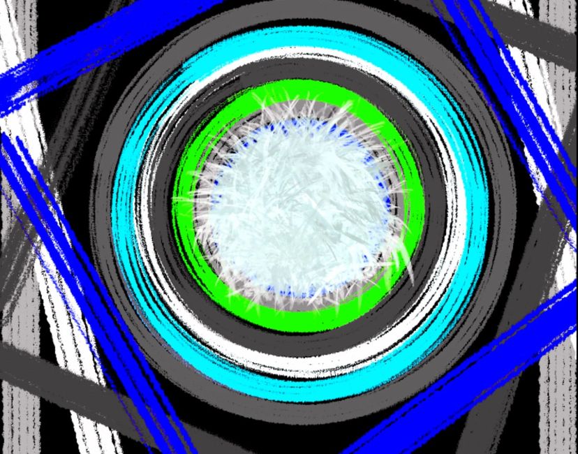 Nft abstract center Blu