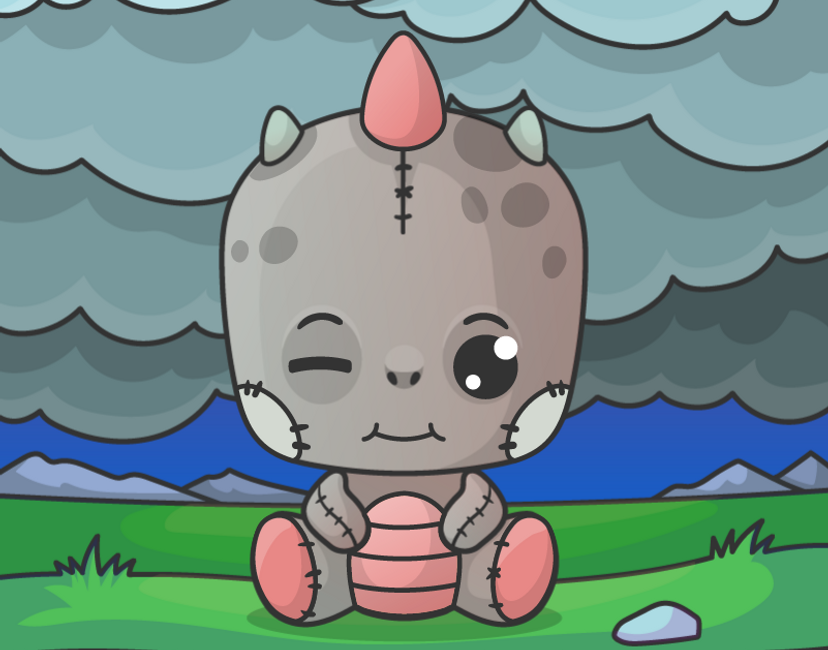 Nft Baby Dragon Plushie 0007 | C