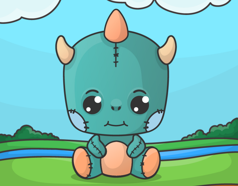 Nft Baby Dragon Plushie 0010 | C