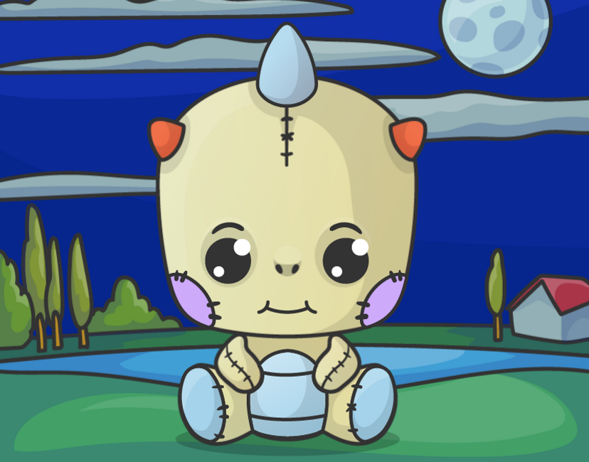 Nft Baby Dragon Plushie 0014 | C