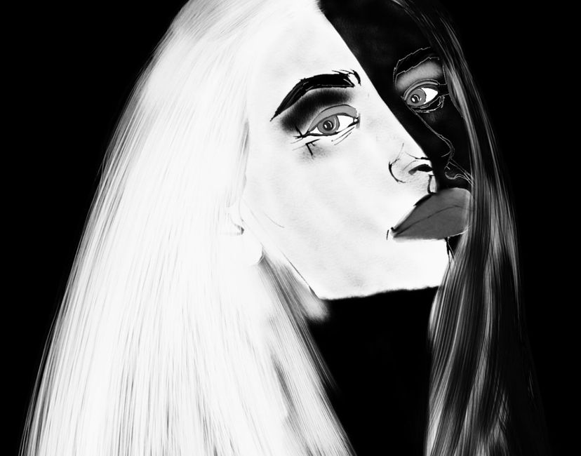 Nft Black and white Woman 