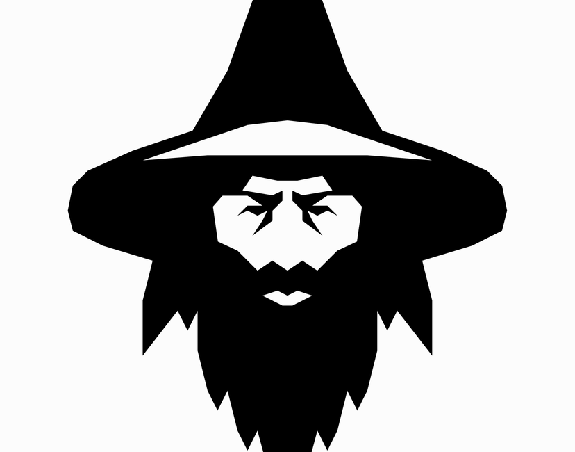 Nft MITHRIL \ WIZARD LOGO - BLACK