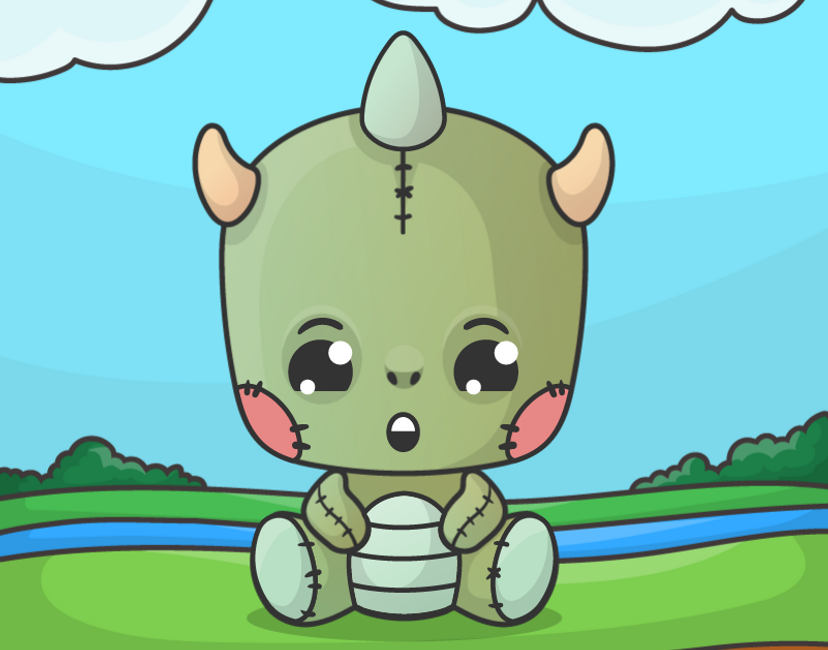 Nft Baby Dragon Plushie 0021 | C
