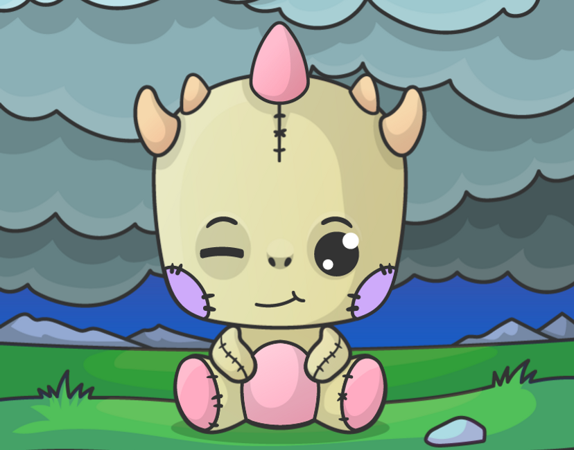 Nft Baby Dragon Plushie 0028 | C
