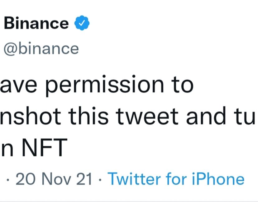 binance nft twitter