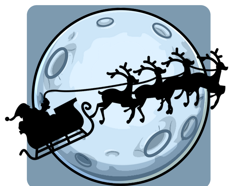 Nft Santa Claus Fly To The Moon