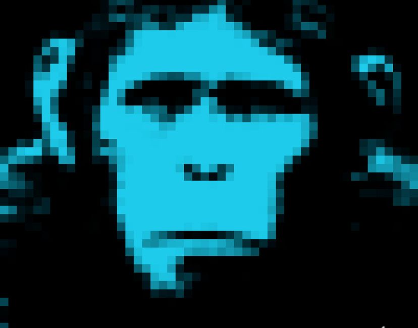 Nft Ape #09 Cyan