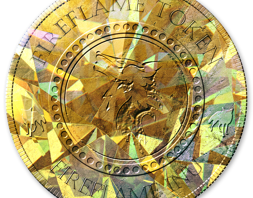 Nft $Fire Token Gold Diamond