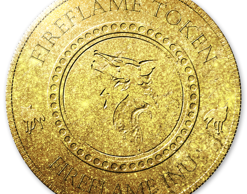 Nft $Fire Token Gold Sparkle