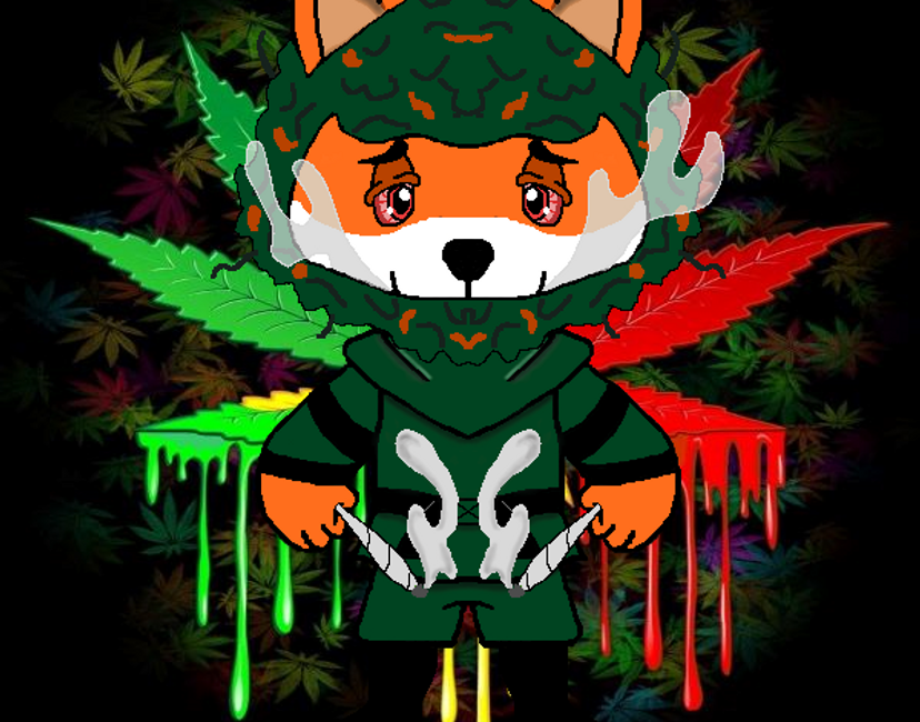 Nft Stoner Shiba - Double Jointed