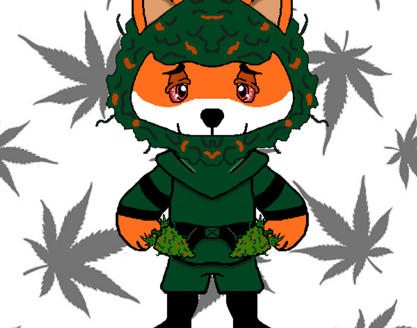 Nft Stoner Shiba - Double Nugs