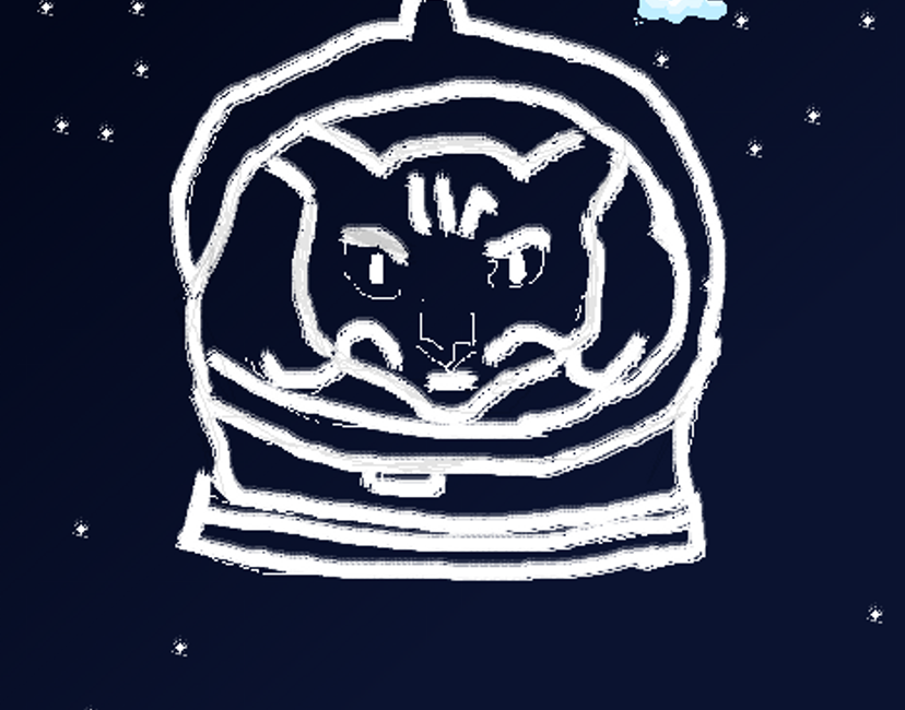 Nft Cat in the galaxie 