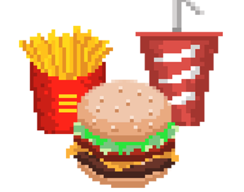 Nft Pixel Burger Meal 