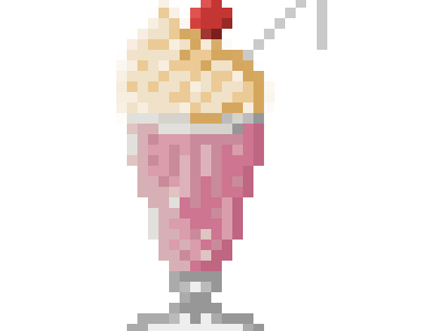 Strawberry Pixel Sundae 1/1 - AirNFTs - NFT Marketplace on BSC